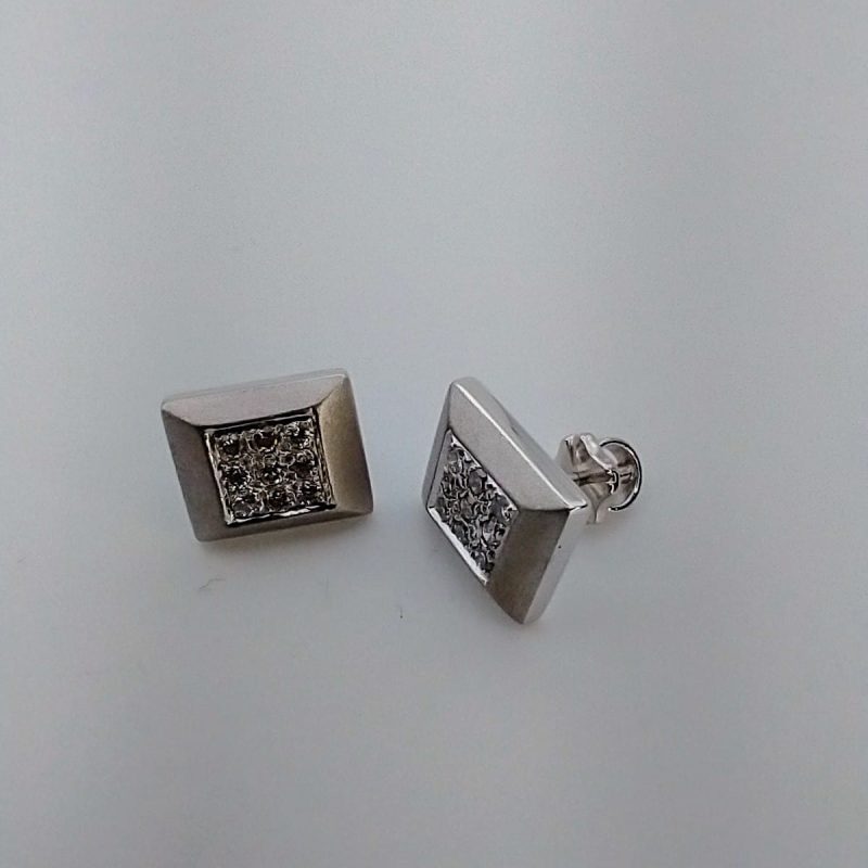 Sencillos y esplendorosos aretes con gran brillo 